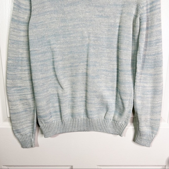 Martine and Juan Marled Knit Long Sleeve Henley Sweater Size 2 (M) - Picture 5 of 12